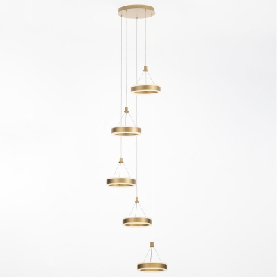 Citilux Дуэт CL719052 LED Подвесной светильник Золото