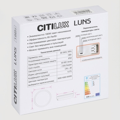 Citilux LUNS CL711011V LED Светильник влагозащищённый Чёрный