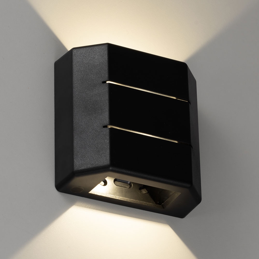 Citilux STELS CLU0731 LED Уличный настенный светильник Чёрный