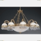 Люстра L 7100/10+4 ★Reccagni Angelo, 14 x 60Вт☀, Золото► — Купить▼