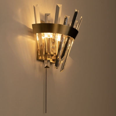 Citilux Вестерос CL307313 Бра хрустальное с выключателем Бронза