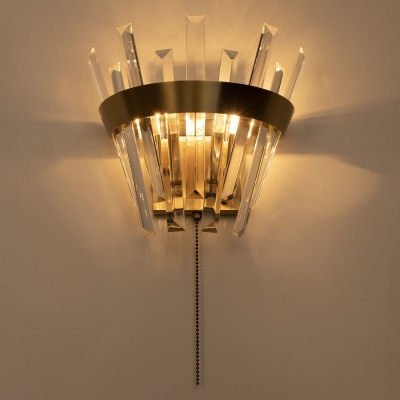 Citilux Вестерос CL307313 Бра хрустальное с выключателем Бронза