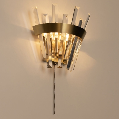 Citilux Вестерос CL307313 Бра хрустальное с выключателем Бронза