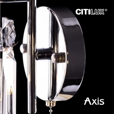 Citilux AXIS CL313411 Бра хрустальное с выключателем Хром