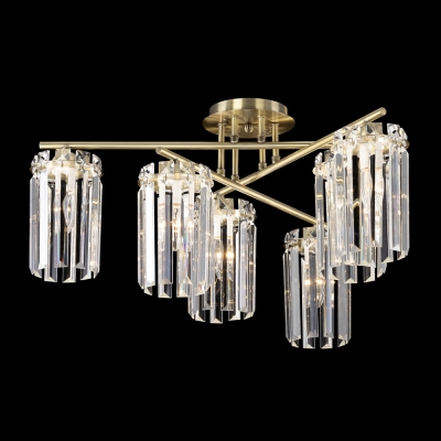 Citilux AXIS CL313263 Люстра хрустальная потолочная Бронза