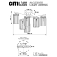 Citilux AXIS CL313263 Люстра хрустальная потолочная Бронза
