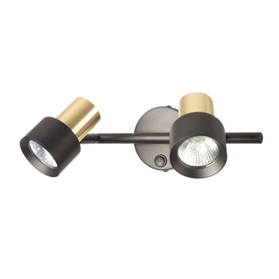 Citilux SAT CL505621 Спот поворотный с выключателем Чёрный+Золото