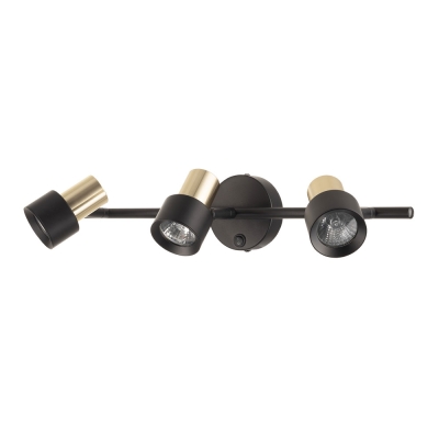 Citilux SAT CL505631 Спот поворотный с выключателем Чёрный+Золото