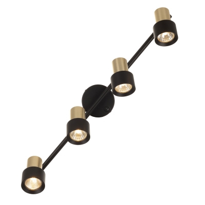 Citilux SAT CL505641 Спот поворотный с выключателем Чёрный+Золото