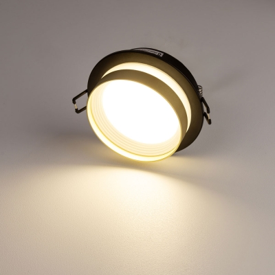 Citilux Hardy CL002D14 Встраиваемый светильник Чёрный+Золото