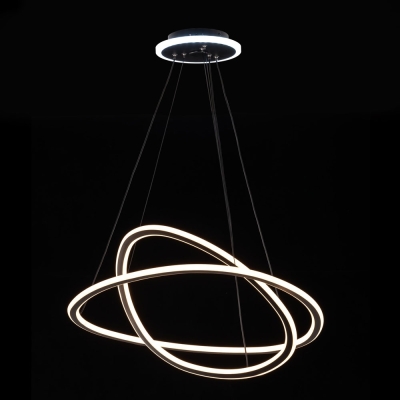 Citilux ТRIO CL215B061E LED Люстра подвесная с пультом Чёрная