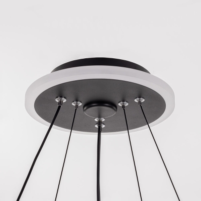 Citilux ТRIO CL215B061E LED Люстра подвесная с пультом Чёрная