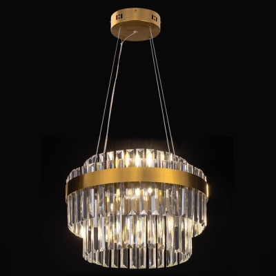 Citilux Sheldon CL339143 LED Люстра хрустальная с пультом Бронза