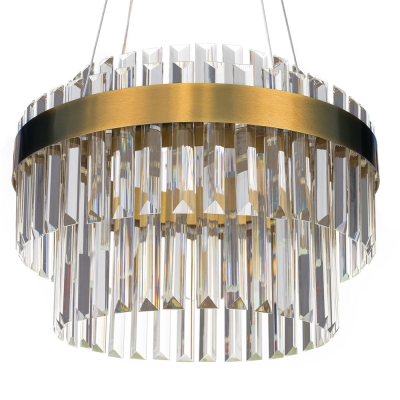 Citilux Sheldon CL339143 LED Люстра хрустальная с пультом Бронза
