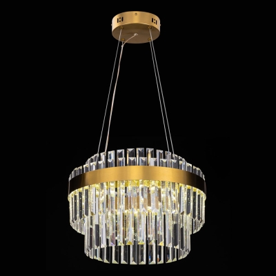 Citilux Sheldon CL339143 LED Люстра хрустальная с пультом Бронза
