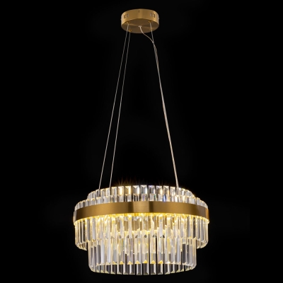 Citilux Sheldon CL339153 LED Люстра хрустальная с пультом Бронза