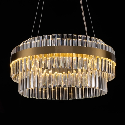 Citilux Sheldon CL339163 LED Люстра хрустальная с пультом Бронза