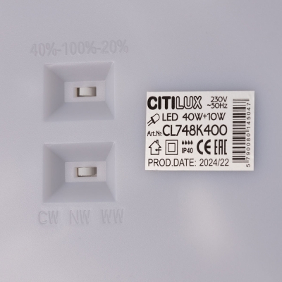 Citilux NORMA CL748K400 LED Светильник с подсветкой Белый