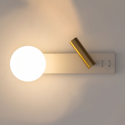 Citilux Декарт CL704450 LED Светильник с выключателем Белый+Бронза