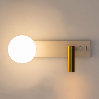 Citilux Декарт CL704450 LED Светильник с выключателем Белый+Бронза