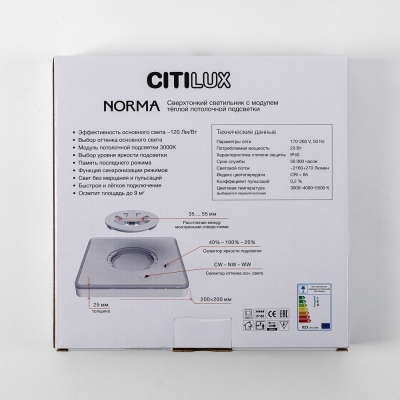 Citilux NORMA CL748K200 LED Светильник с подсветкой Белый