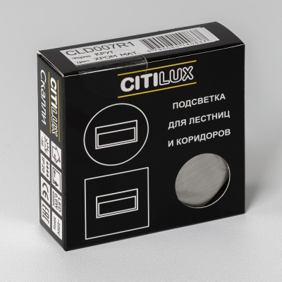 Citilux Скалли CLD007R1 LED Встраиваемый светильник лестничный Матовый Хром