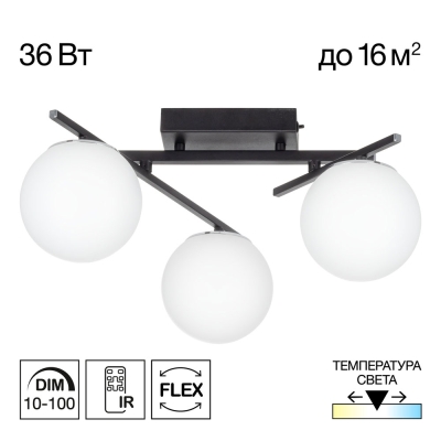 Citilux DORSY CL223132 LED Люстра поворотная Чёрная