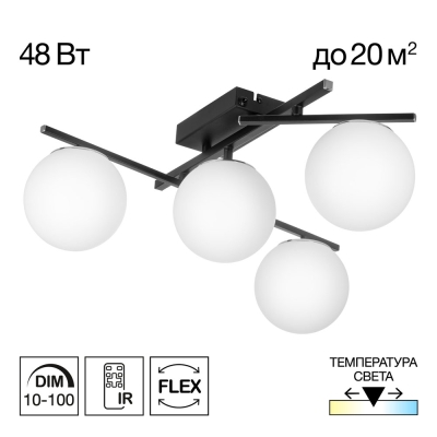 Citilux DORSY CL223142 LED Люстра поворотная Чёрная