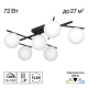 Citilux DORSY CL223162 LED Люстра поворотная Чёрная