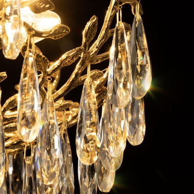 Citilux RITZ CL310062 Люстра хрустальная подвесная Золото