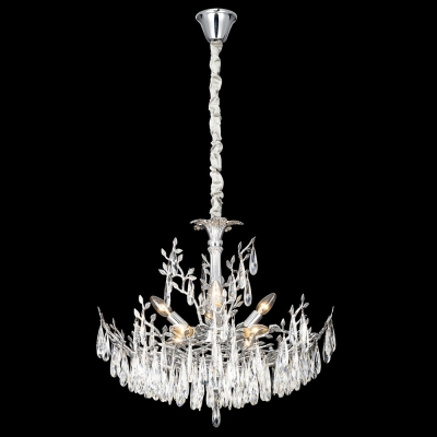 Citilux RITZ CL310081 Люстра хрустальная подвесная Хром