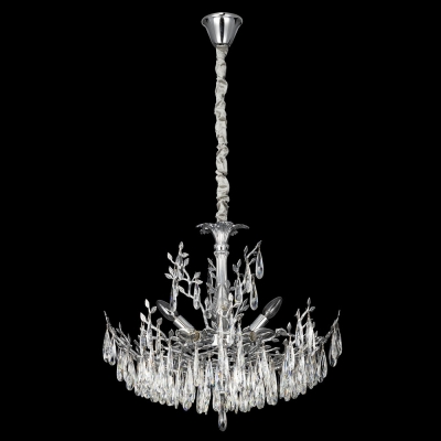 Citilux RITZ CL310081 Люстра хрустальная подвесная Хром