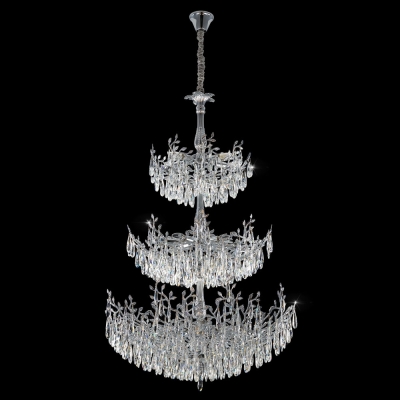 Citilux RITZ CL310261 Люстра хрустальная подвесная Хром