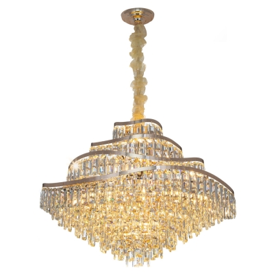 Citilux NAIAD CL315192 Люстра хрустальная подвесная Золото