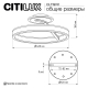 Citilux Дуэт CL719741 LED Люстра с пультом Чёрная