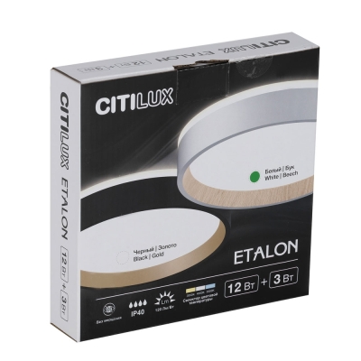 Citilux ETALON CL750180 LED Светильник с подсветкой Белый+Бук