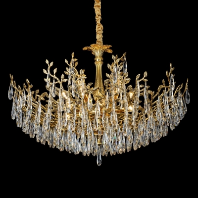 Citilux RITZ CL310122 Люстра хрустальная подвесная Золото