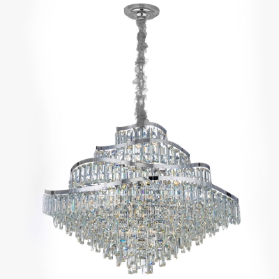 Citilux NAIAD CL315191 Люстра хрустальная подвесная Хром