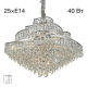 Citilux NAIAD CL315191 Люстра хрустальная подвесная Хром