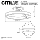 Citilux Дуэт CL719740 LED Люстра с пультом Белая
