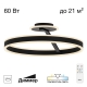 Citilux Дуэт CL719751 LED Люстра с пультом Чёрный