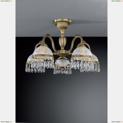 Люстра PL 6220/5 ★Reccagni Angelo, 5 x 60Вт☀, Бронза► — Купить▼
