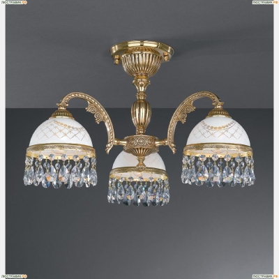 Люстра PL 7120/3 ★Reccagni Angelo, 3 x 60Вт☀, Золото► — Купить▼
