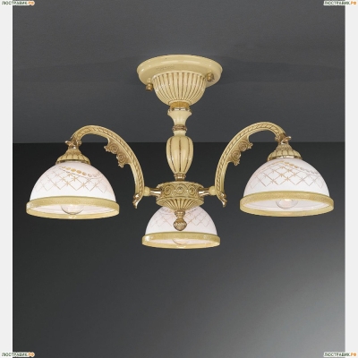 Люстра PL 7222/3 ★Reccagni Angelo, 3 x 60Вт☀, Кремовый► — Купить▼