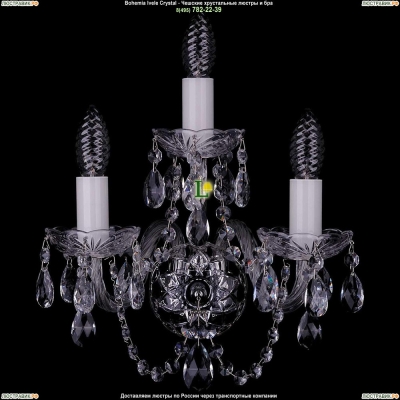 Бра 1402B/2+1/141/Ni ★Bohemia Ivele Crystal, Никель► — Купить▼