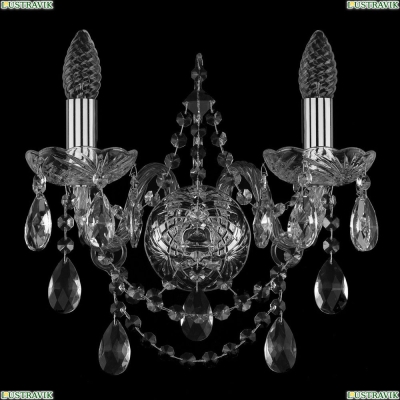 Бра 1411B/2/141/Ni ★Bohemia Ivele Crystal, Никель► — Купить▼