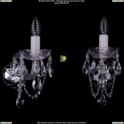 Бра 1402B/1/195/XL/Ni ★Bohemia Ivele Crystal, Никель► — Купить▼