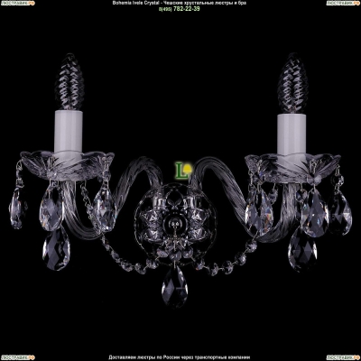 Бра 1402B/2/195/XL/Ni ★Bohemia Ivele Crystal, Никель► — Купить▼