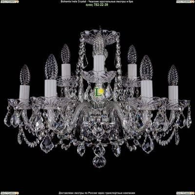 Люстра 1402/6+3/195/Ni/Leafs ★Bohemia Ivele Crystal, Никель► — Купить▼