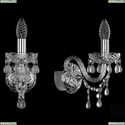 Бра 1410B/1/141/Ni/V0300 ★Bohemia Ivele Crystal, Никель► — Купить▼